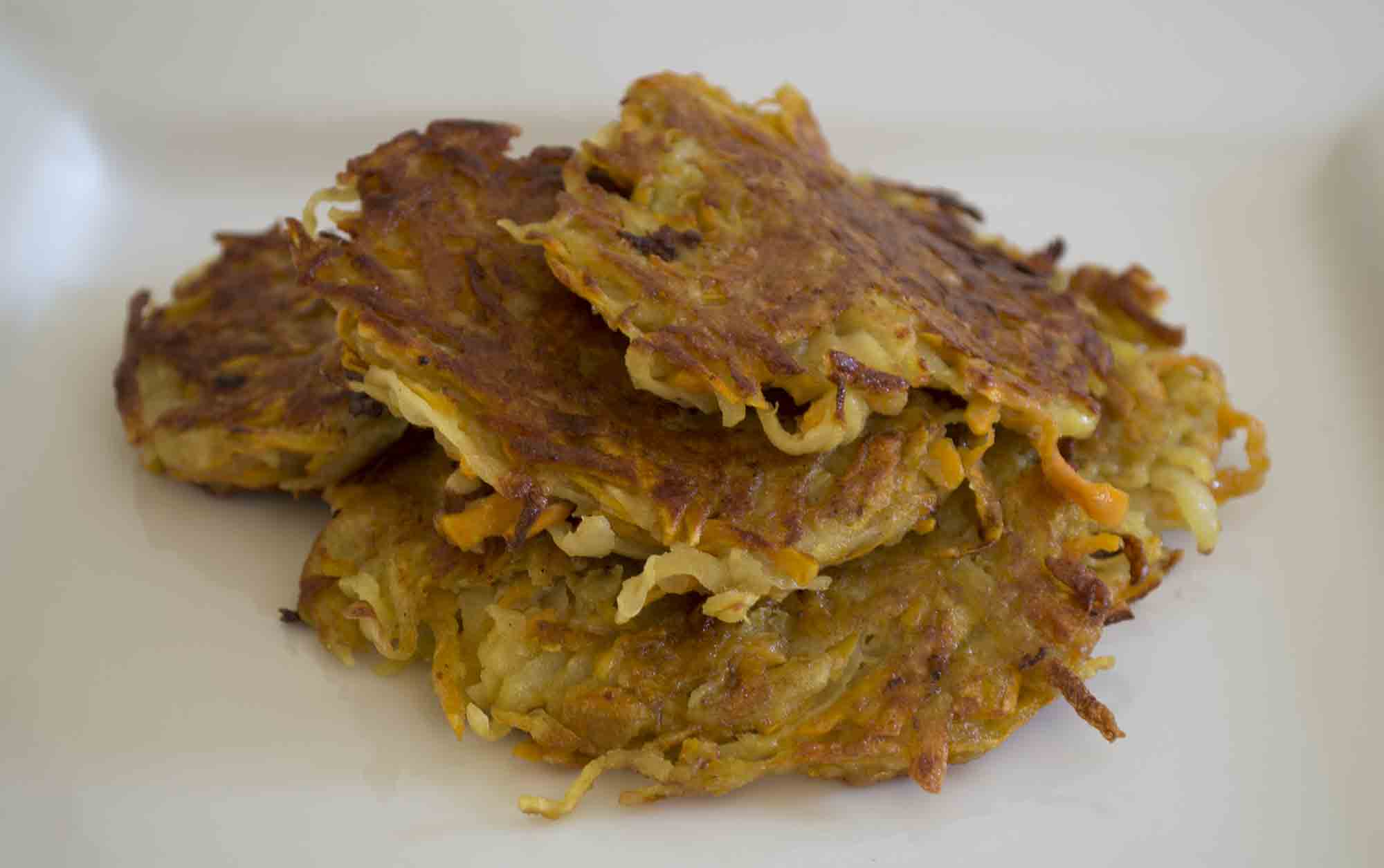 Vegan Sweet Potato Pancakes Ready to eat