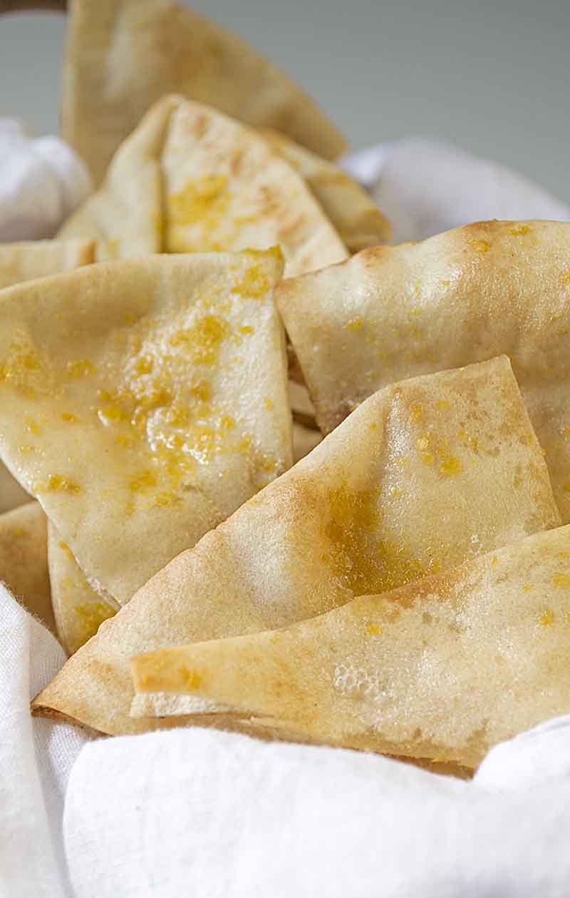Best Roasted Garlic Pita Chips Recipe Ever